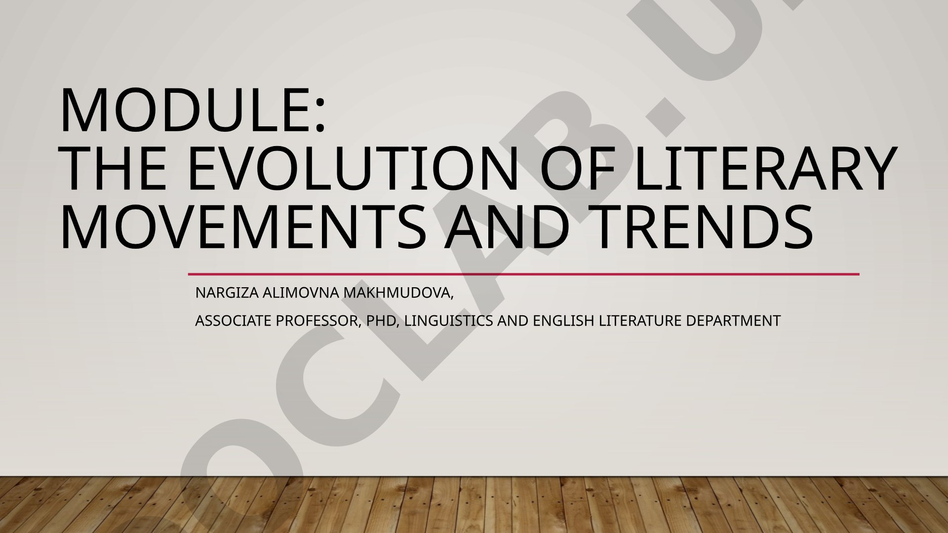 The evolution of literary movements and trends