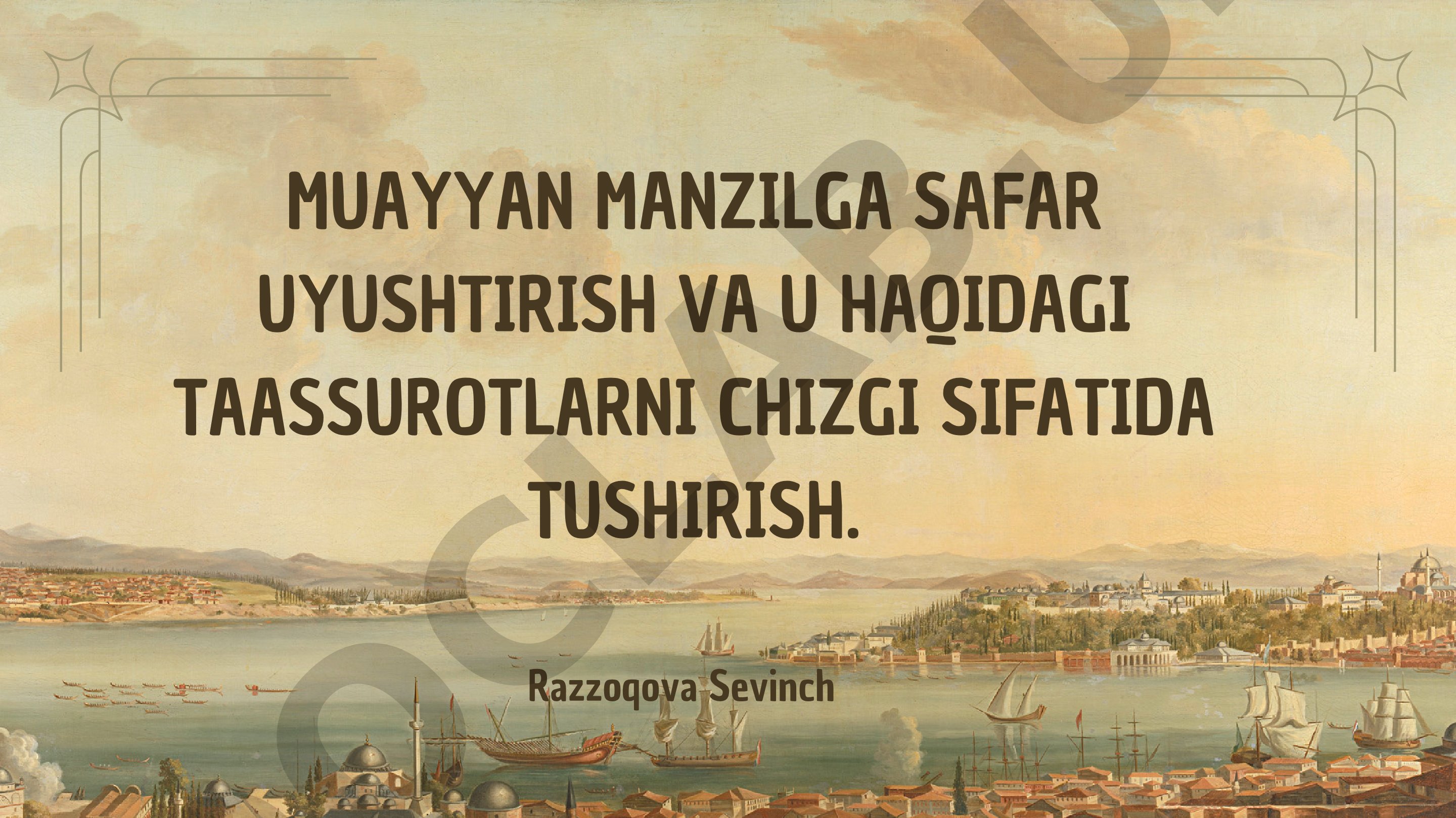 Tokio safarini uyushtirish va taassurotlarni chizgi sifatida tushirish