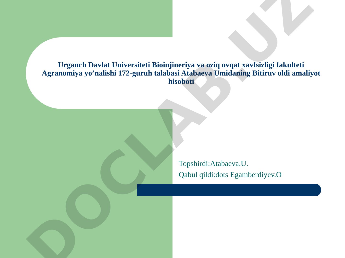 Tuproqshunoslik, agrakimyo, dehqonchilik, fitopatologiya va o'simlikshunoslik fanlarining asosiy tushunchalari