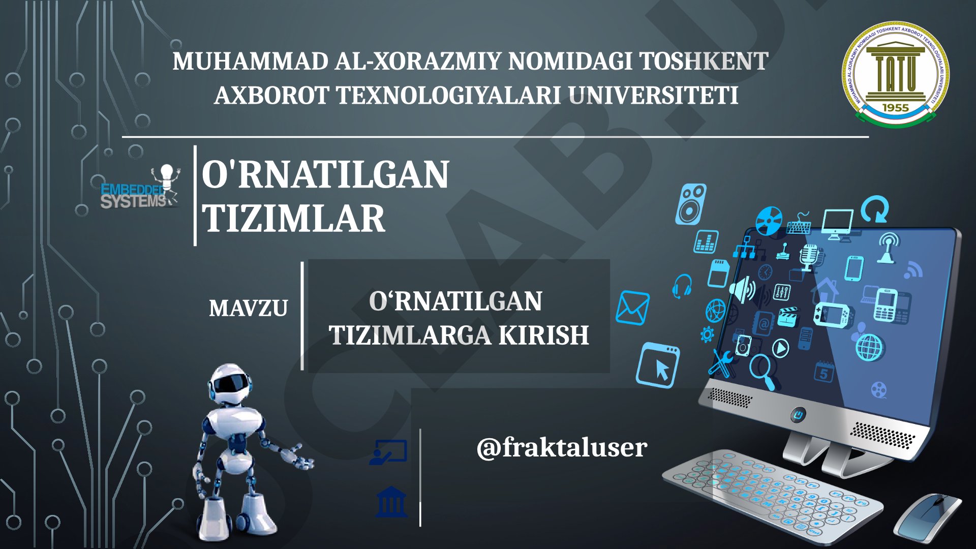 O'rnatilgan tizimlarga kirish