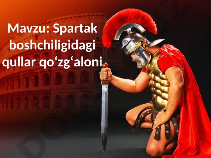 Spartak boshchiligidagi qullar qoʻzgʻaloni