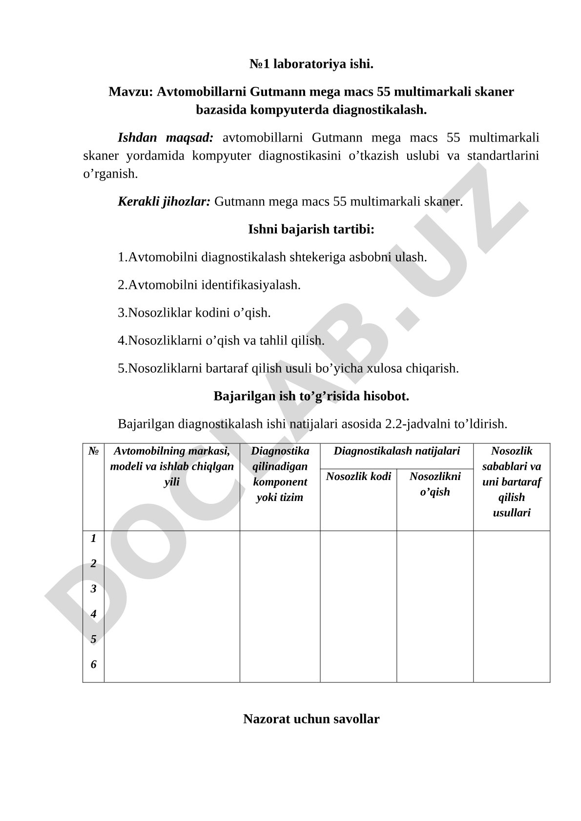 Avtomobillarni Gutmann mega macs 55 multimarkali skaner bazasida kompyuterda diagnostikalash
