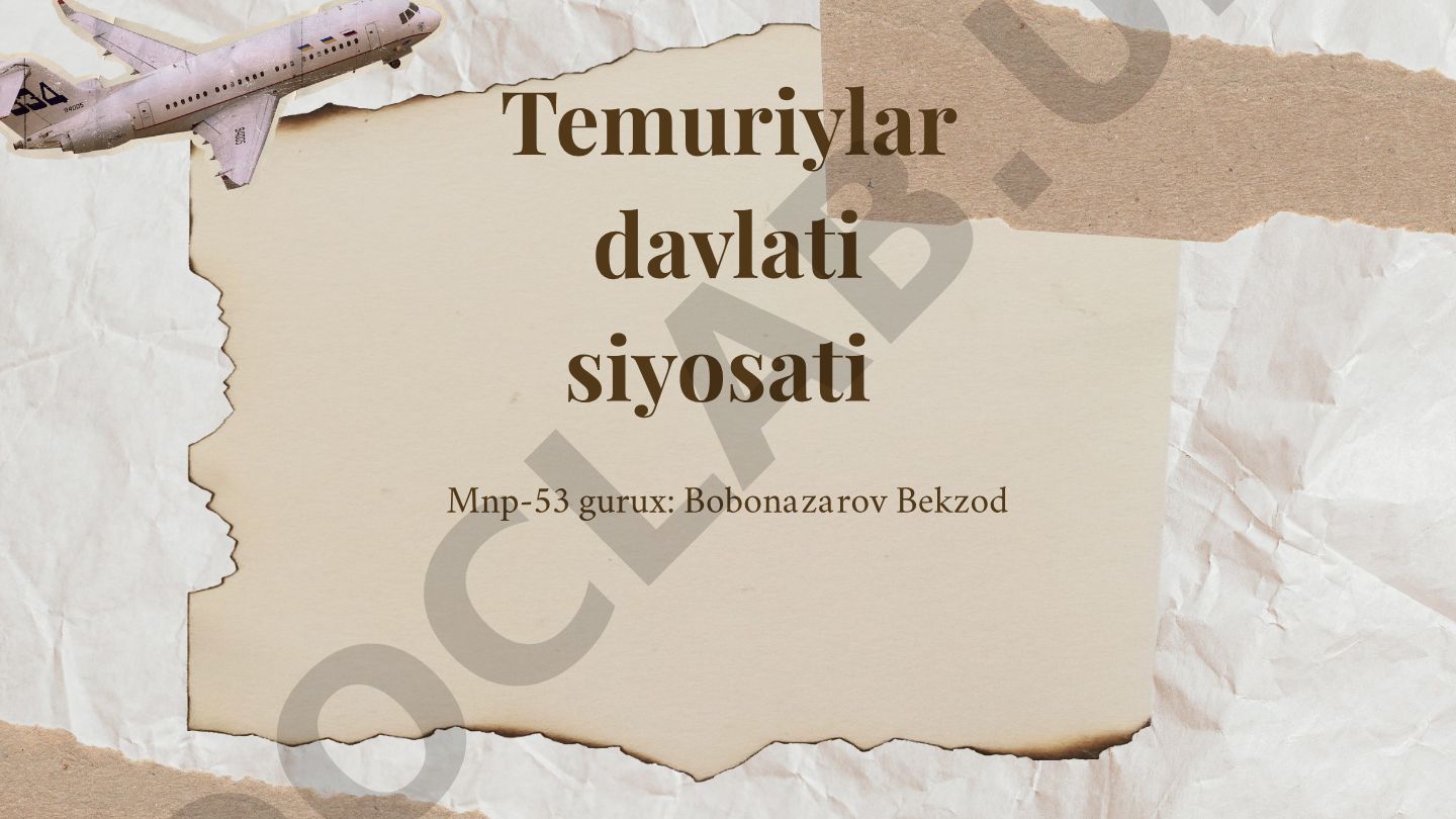 Temuriylar davlati siyosati