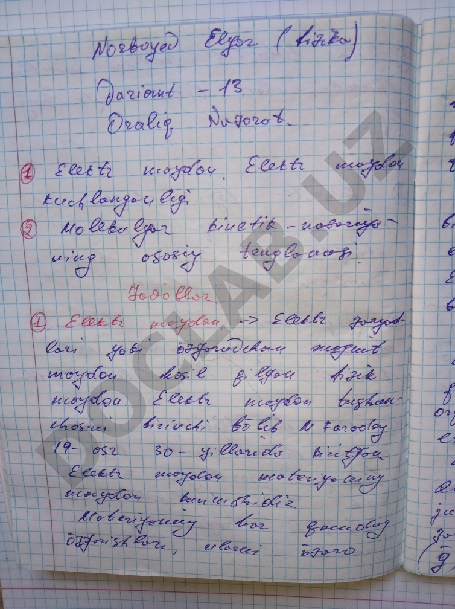 Metadata yaratish qoidalari va kategoriyalar