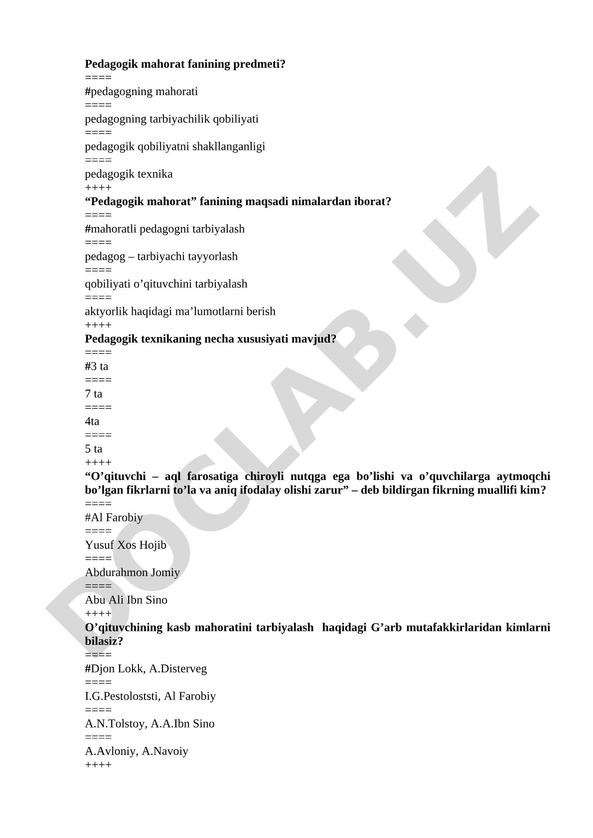 Pedagogik mahorat