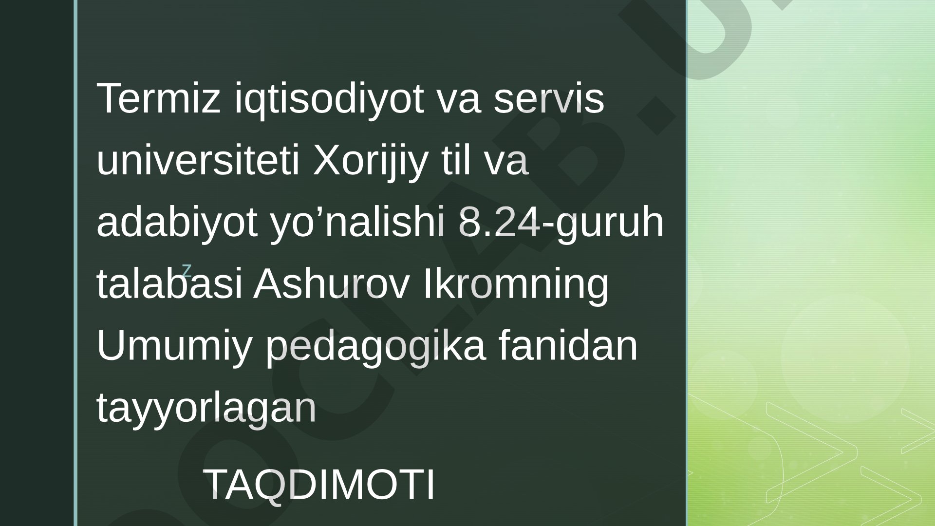 Pedagogik diagnostikaning maqsad va vazifalari