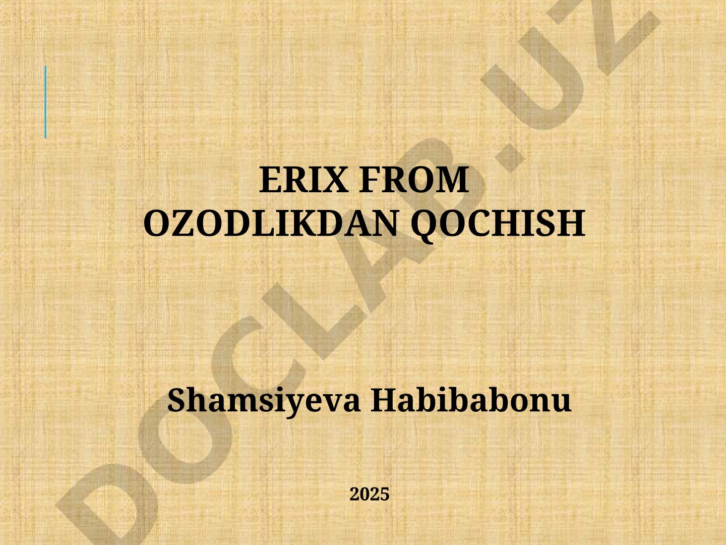 Erich Fromm va Ozodlikdan qochish