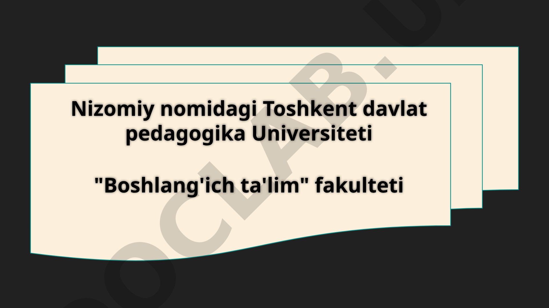 Alohida olingan so'zlar: Undov, taqlid, modal so'zlar