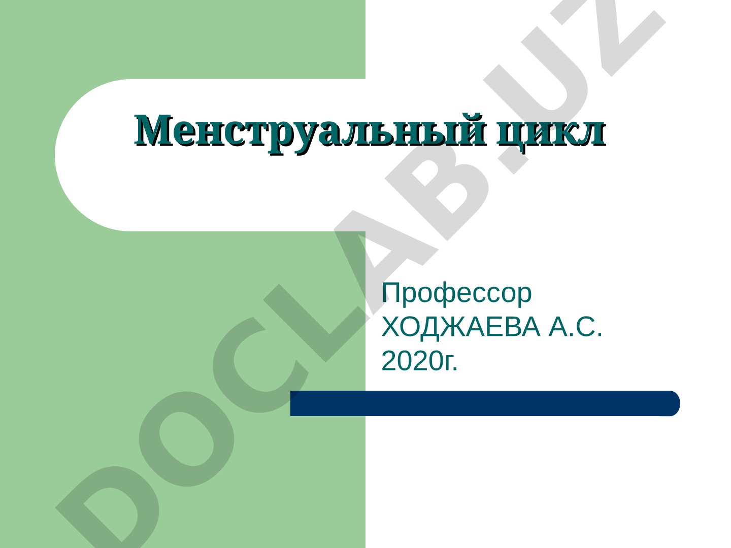 Менструальный цикл