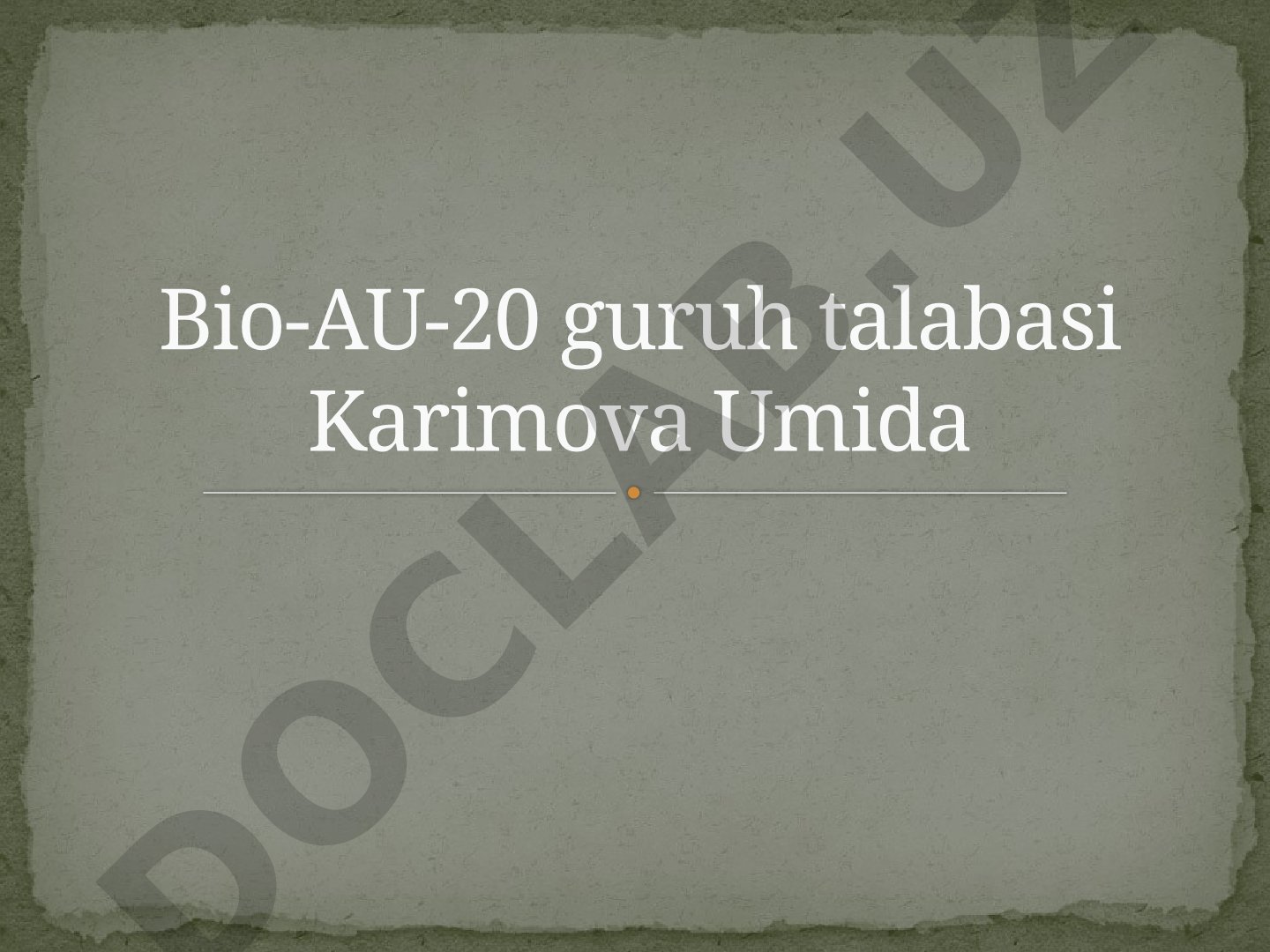 Baqachanoqning bioekologik hususiyatlari