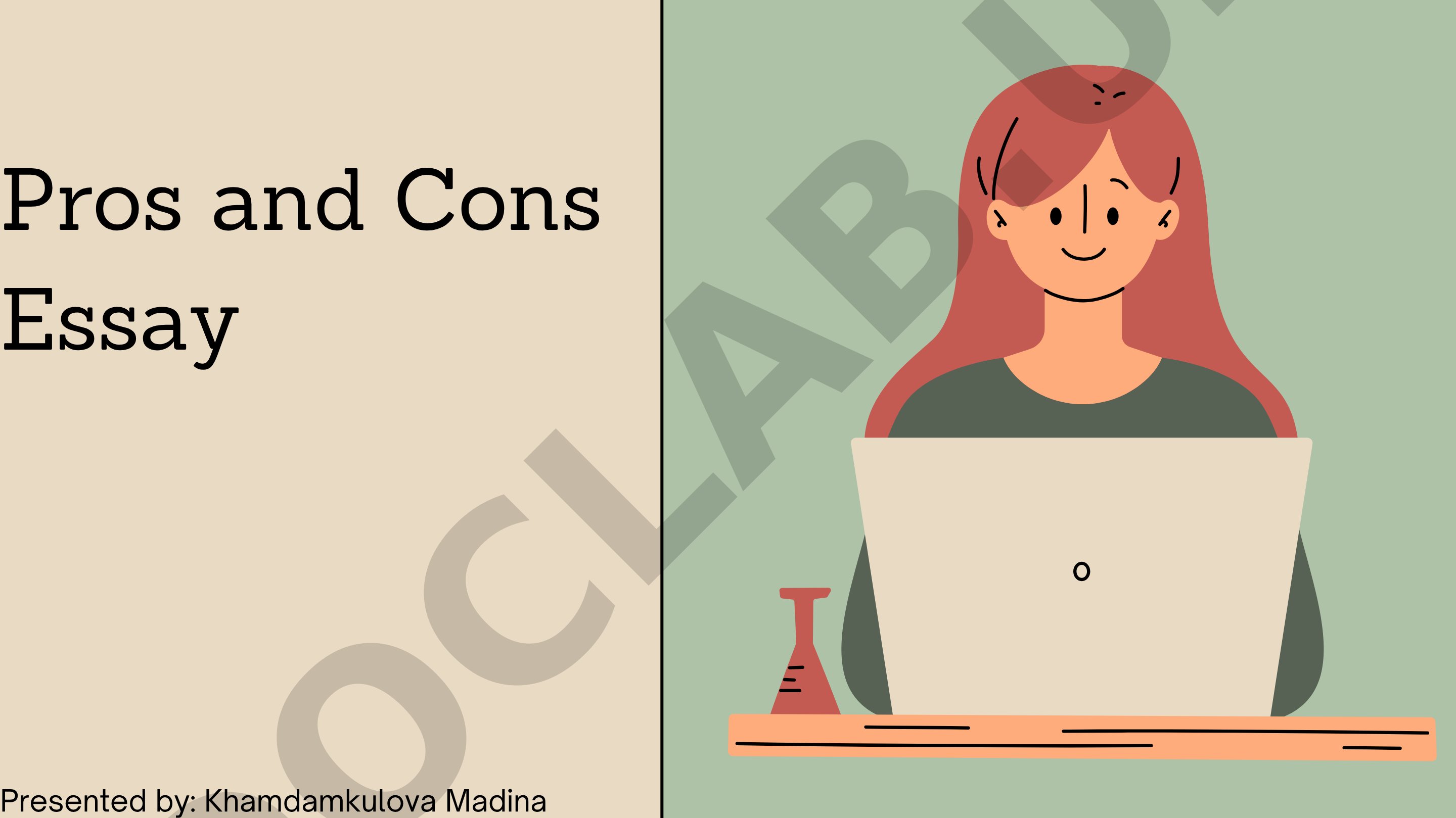 Pros and Cons Essay