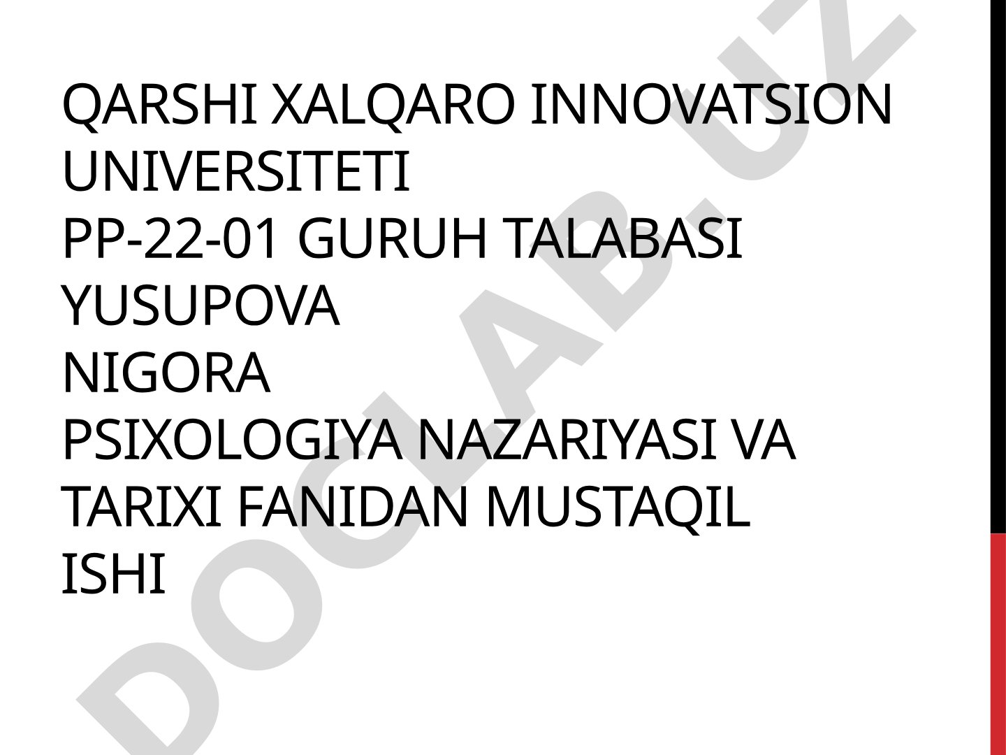 Yangi davr psixologiyasiga umumiy tavsifnoma