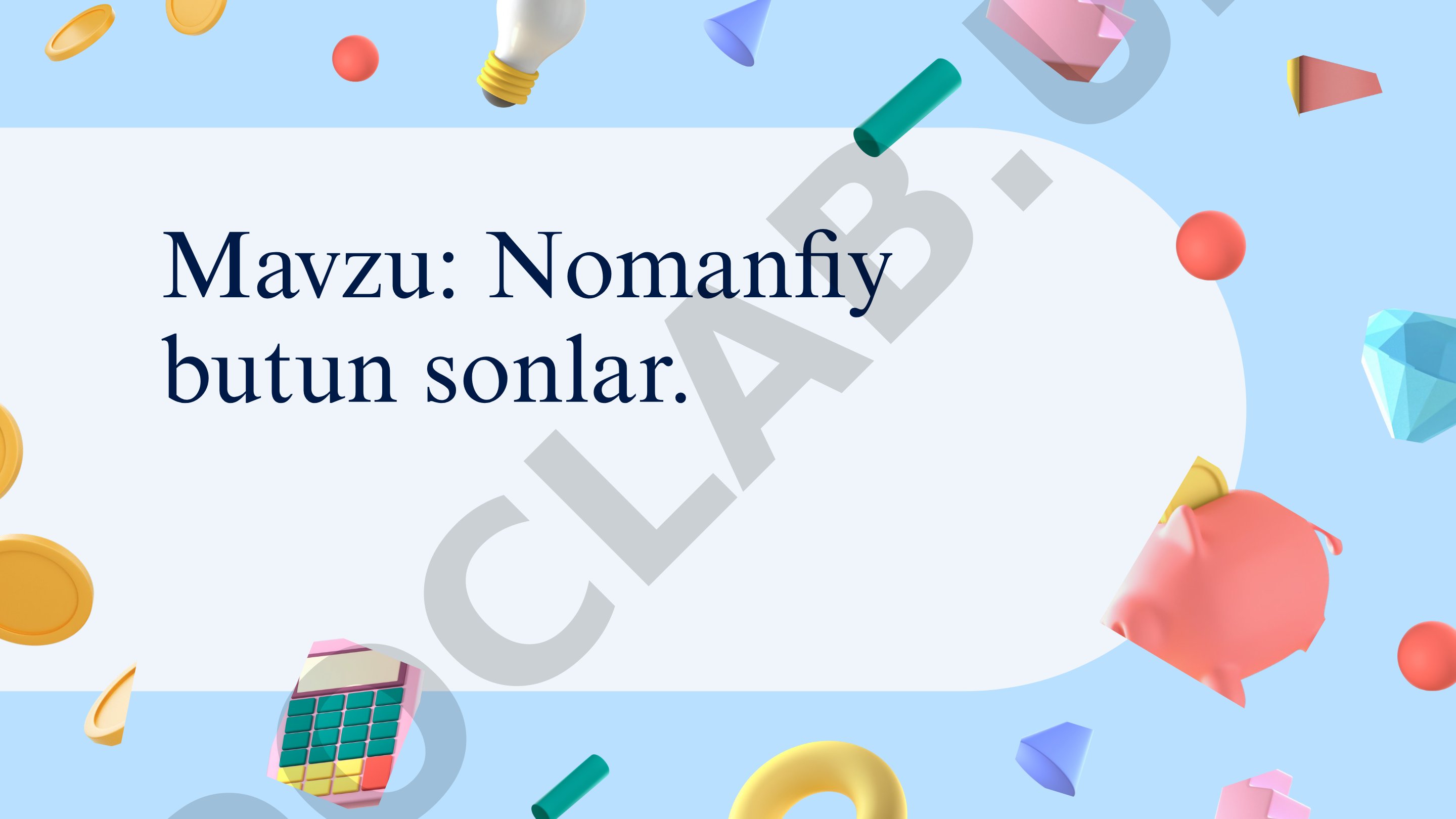 Nomanfiy butun sonlar nazariyasini aksiomatik qurish