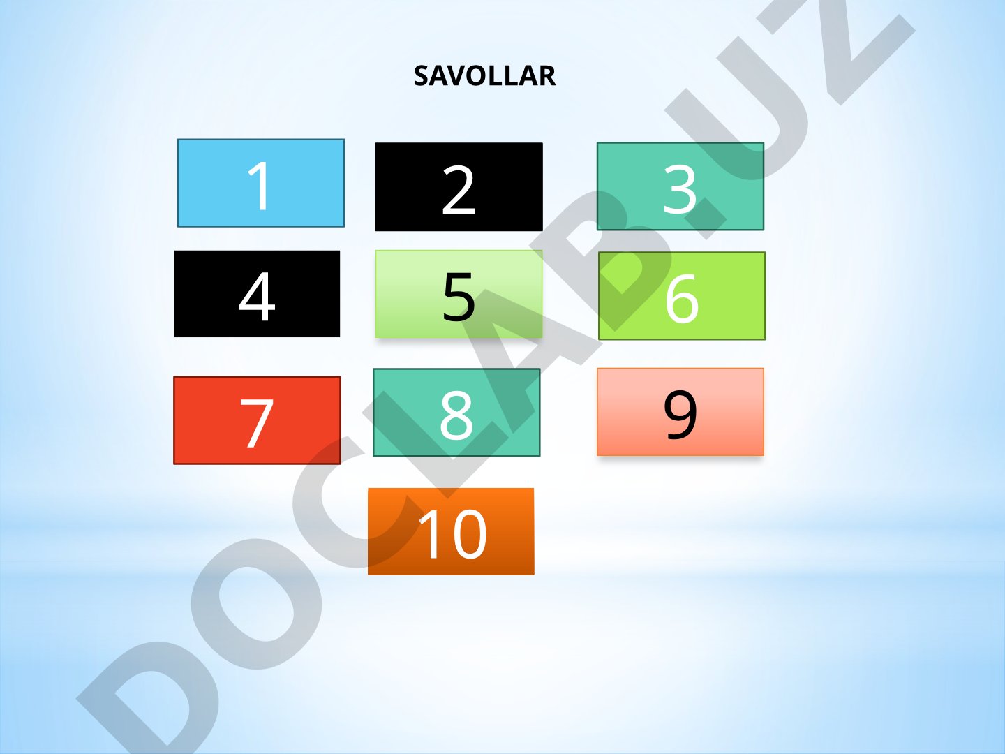 Informatika fanidan 10 ta savol va javoblar