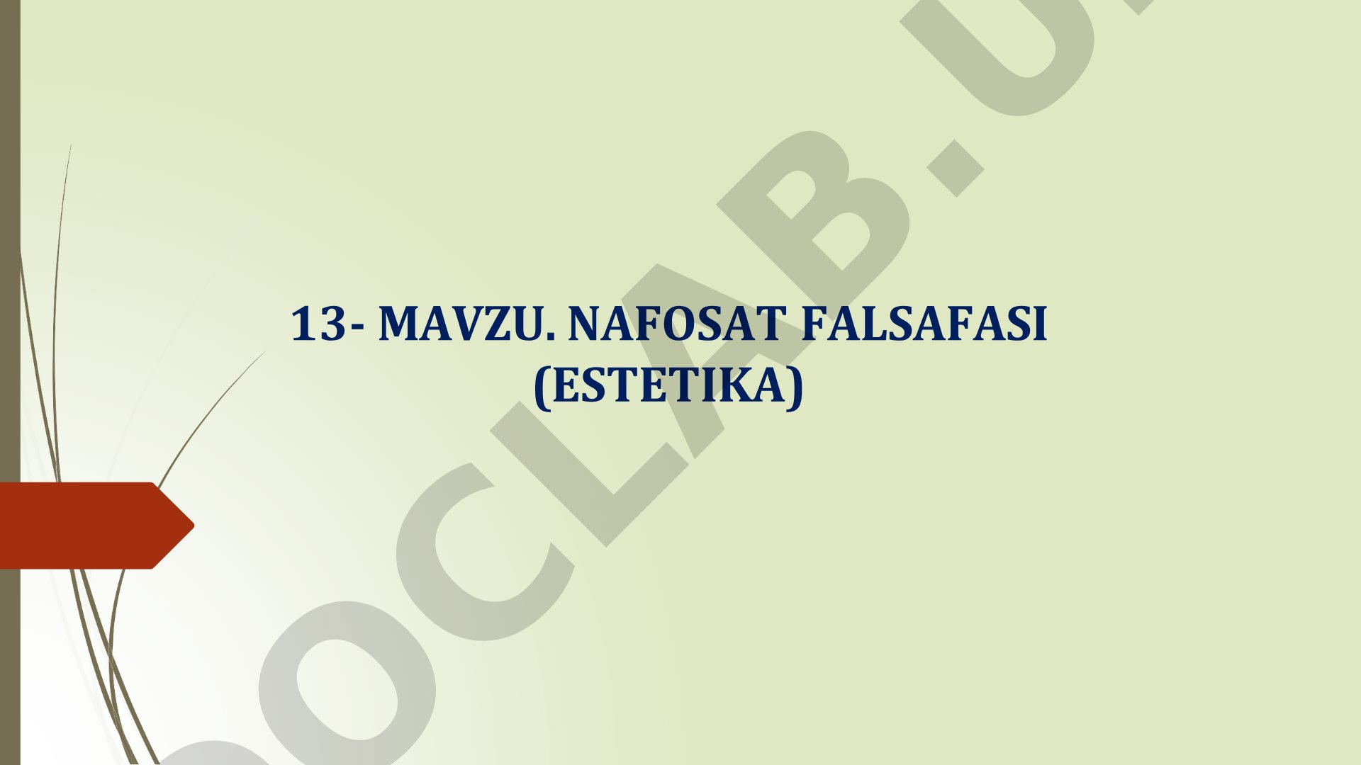 Nafosat falsafasi (Estetika)