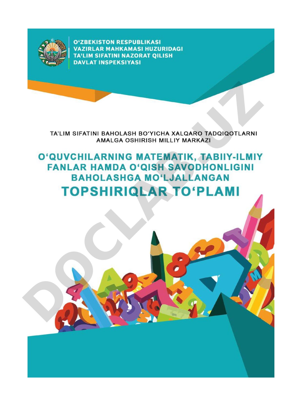 Matematik savodxonlikni baholash bo‘yicha topshiriqlar