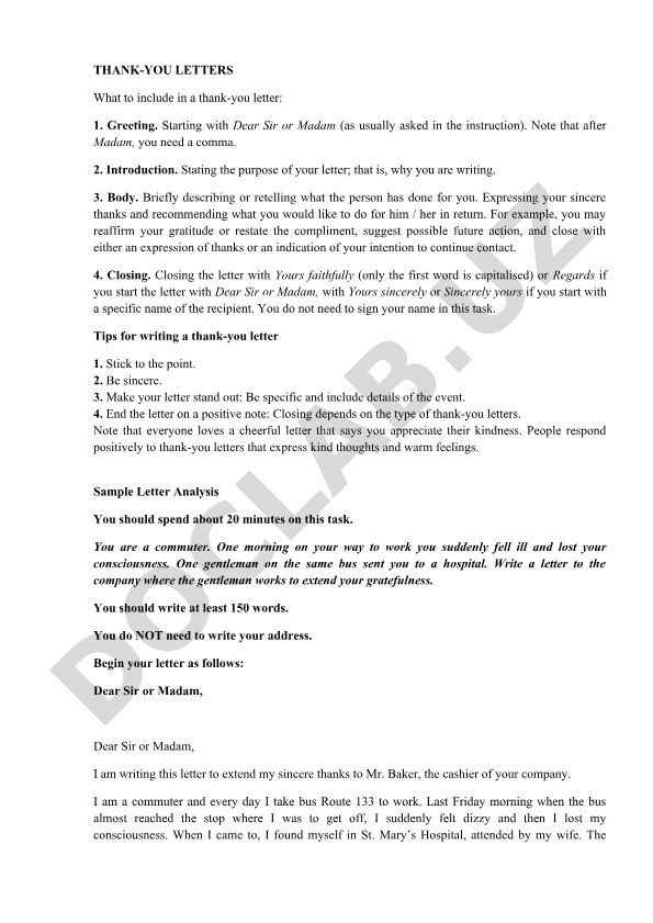 Thank-you letters: structure and writing tips