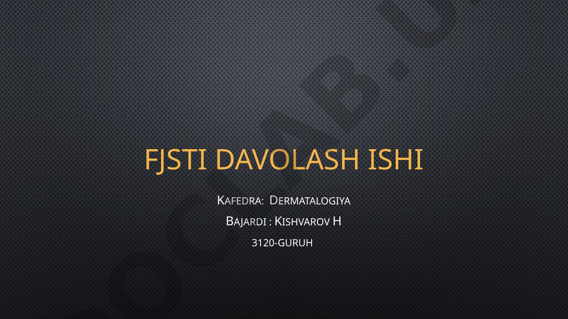 Dermatit va uning klassifikatsiyasi