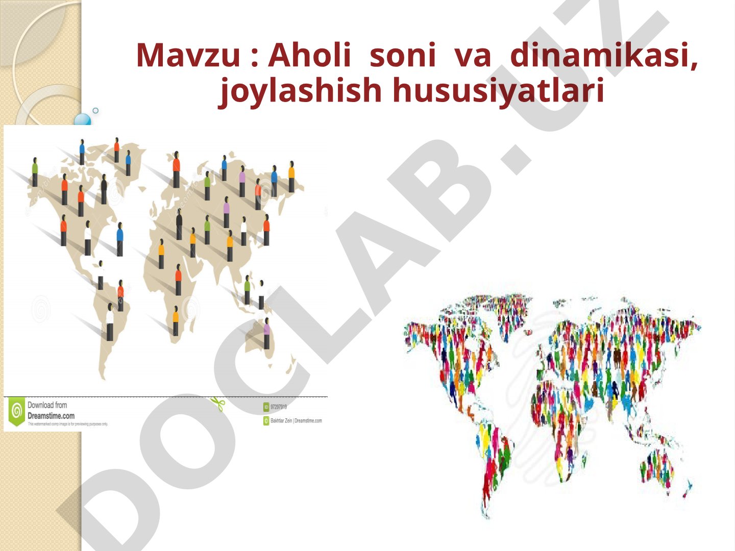 Aholi soni va dinamikasi, joylashish hususiyatlari