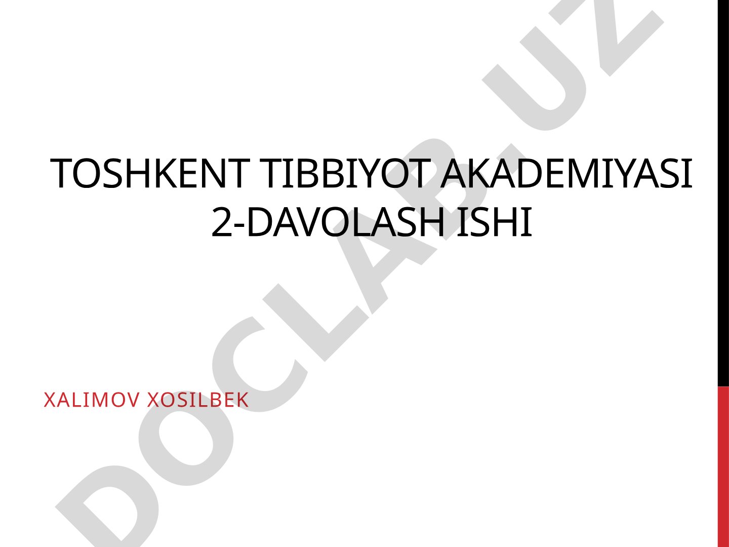 Tuproq gigiyenasi. Tibbiy ekalogiyaning zamonaviy muamolari