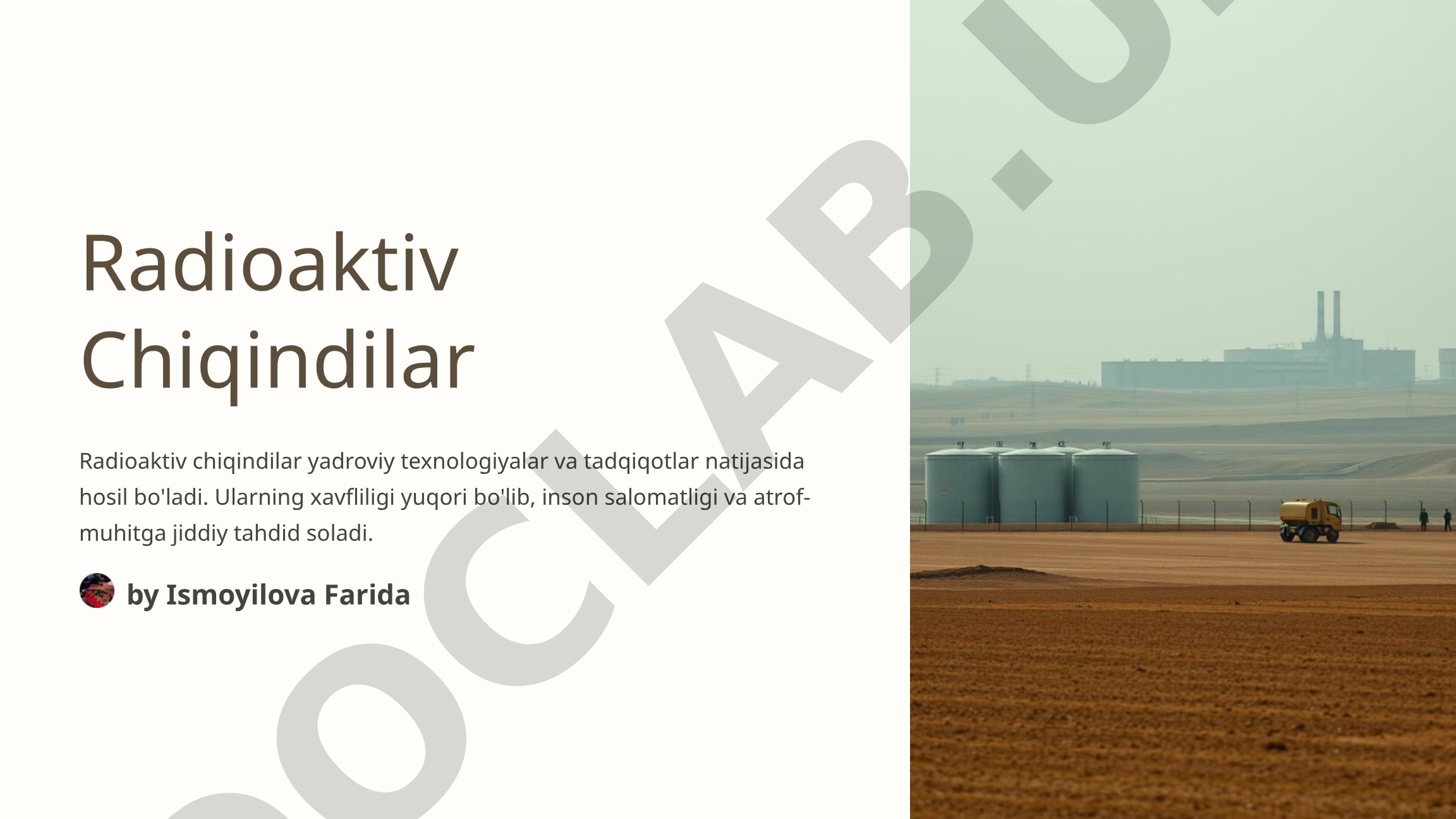 Radioaktiv chiqindilar