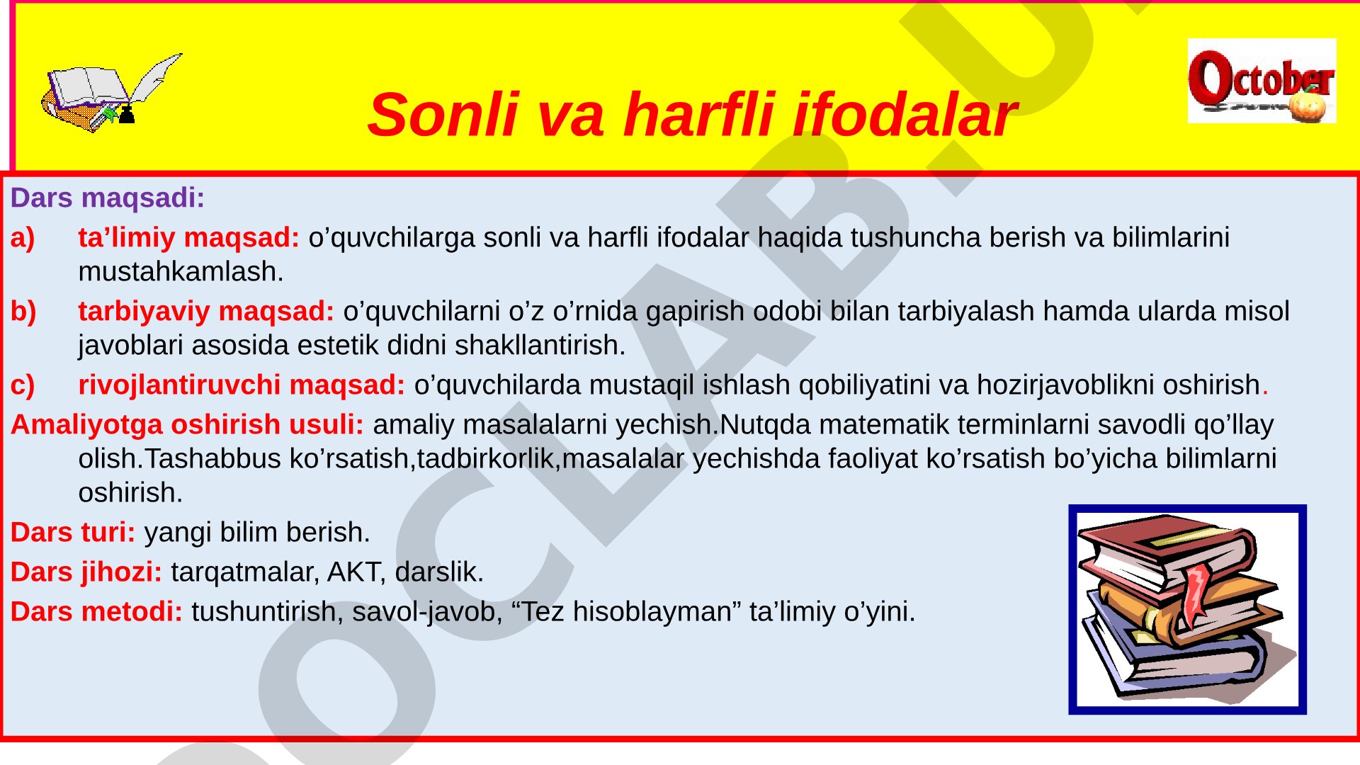 Sonli va harfli ifodalar