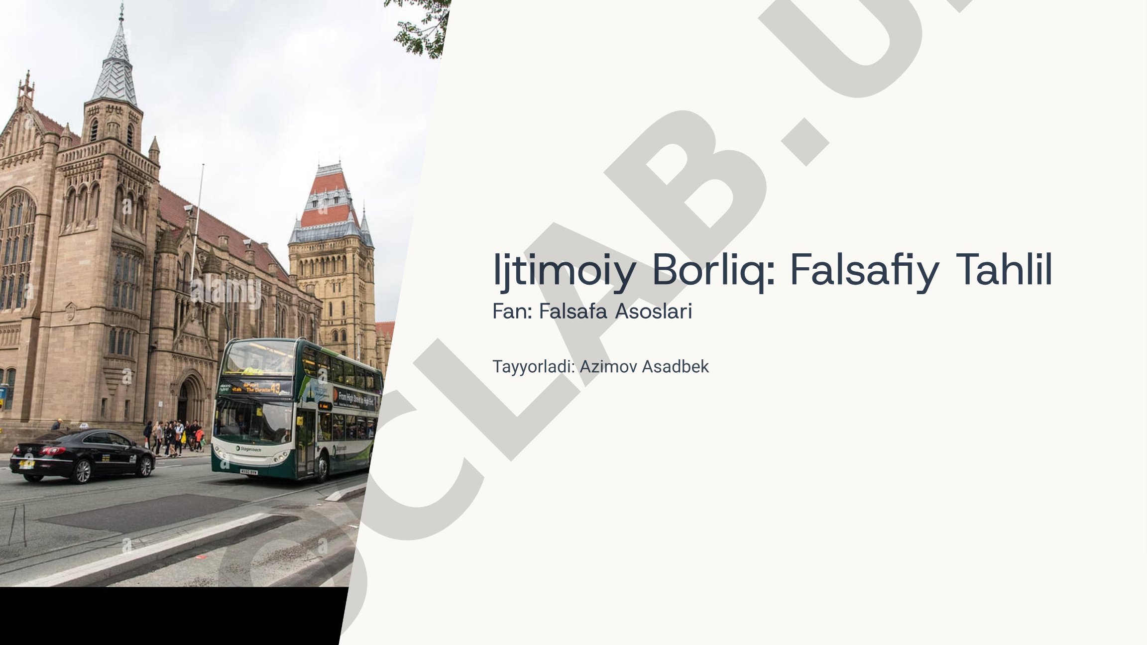 Ijtimoiy Borliq: Falsafiy Tahlil