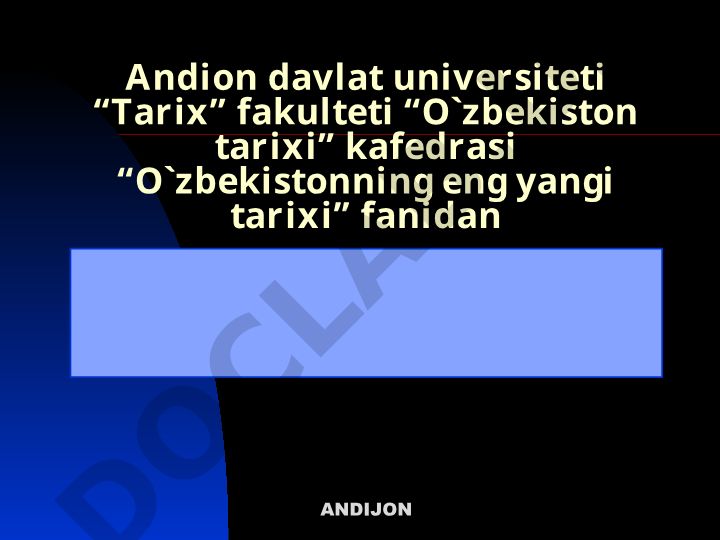 O‘zbekiston Respublikasida ta’lim sohasida amalga oshirilgan islohotlar