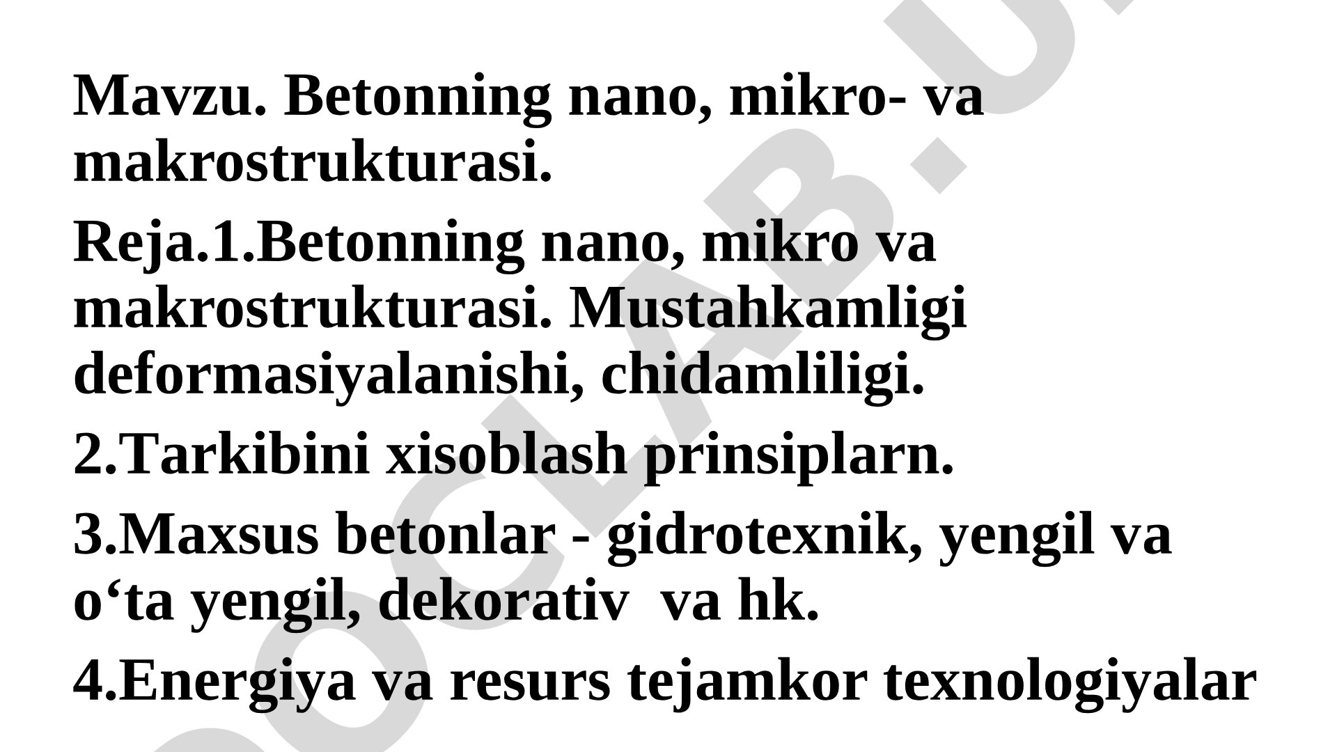 Betonning nаno, mikro- vа mаkrostrukturаsi