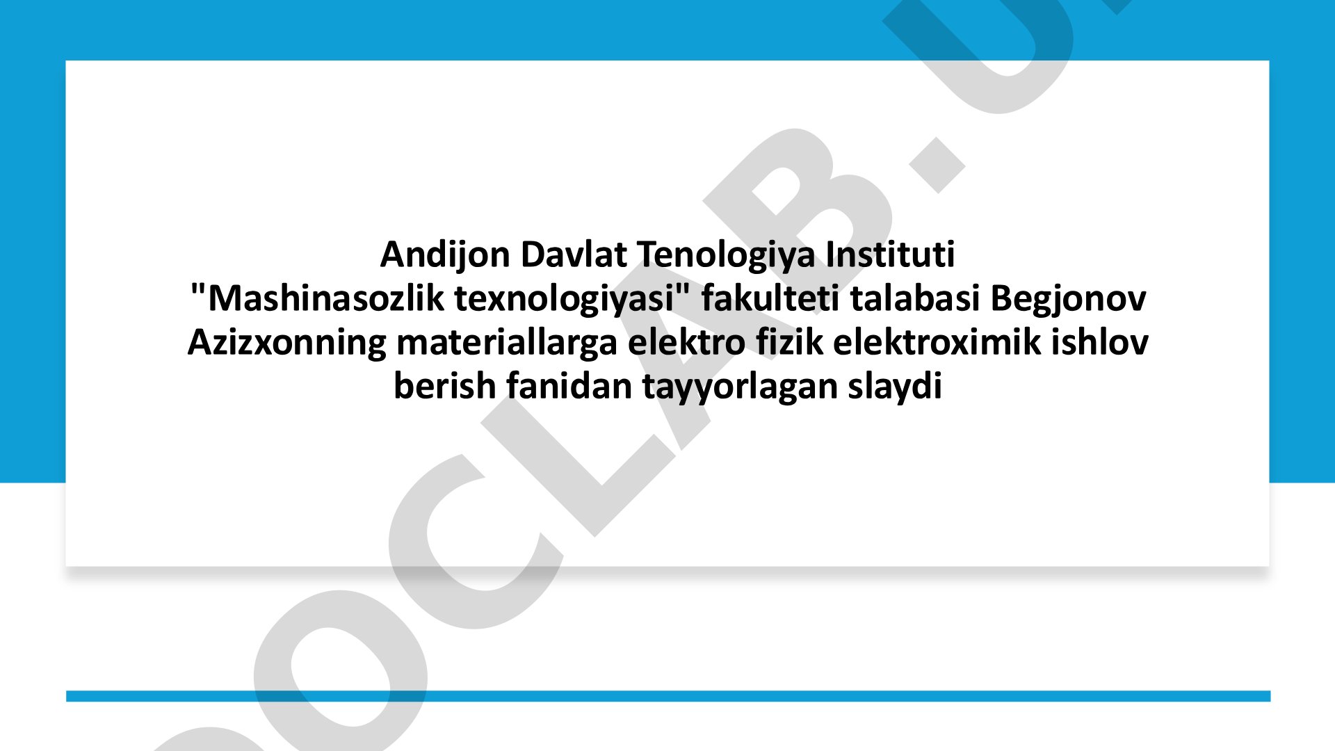 Elektr uchqunli va elektr impulsli ishlov berish usullari