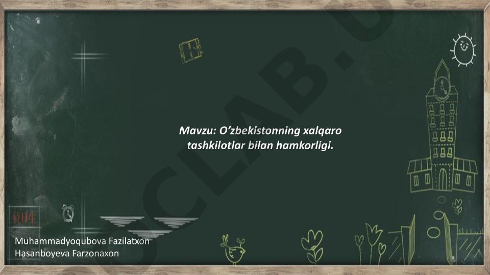 Xalqaro Hamkorlikning Asosiy Yoʻnalishlari va Nufuzli Tashkilotlar Bilan Aloqalar
