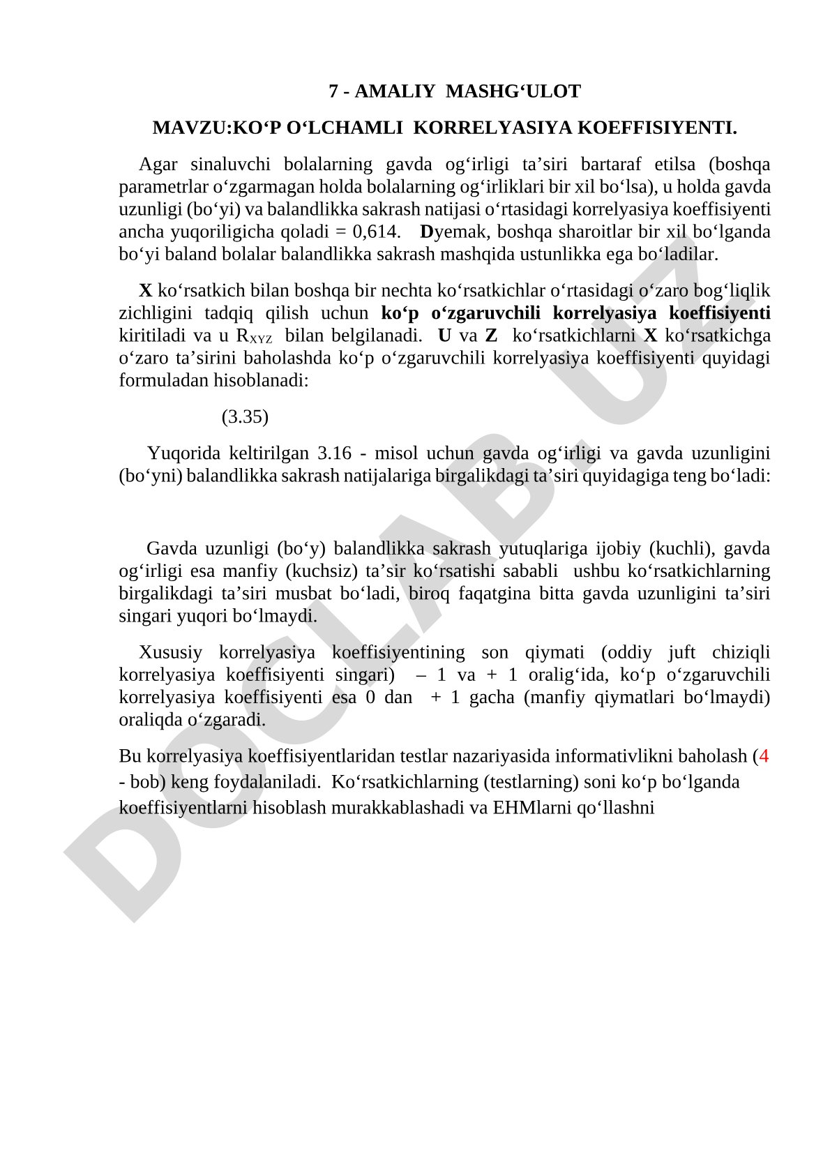 Ko'p o'lchamli korrelyasiya koeffisiyenti
