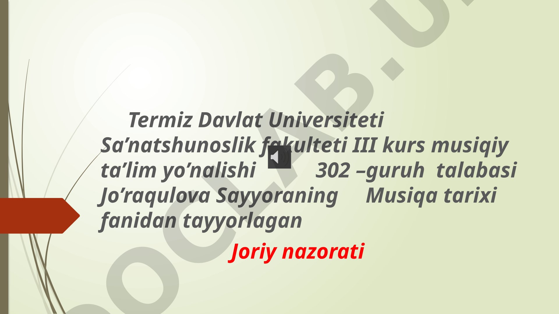 XIX asr oxirlari va XX asr boshlarida o'zbek musiqasining rivojlanishi