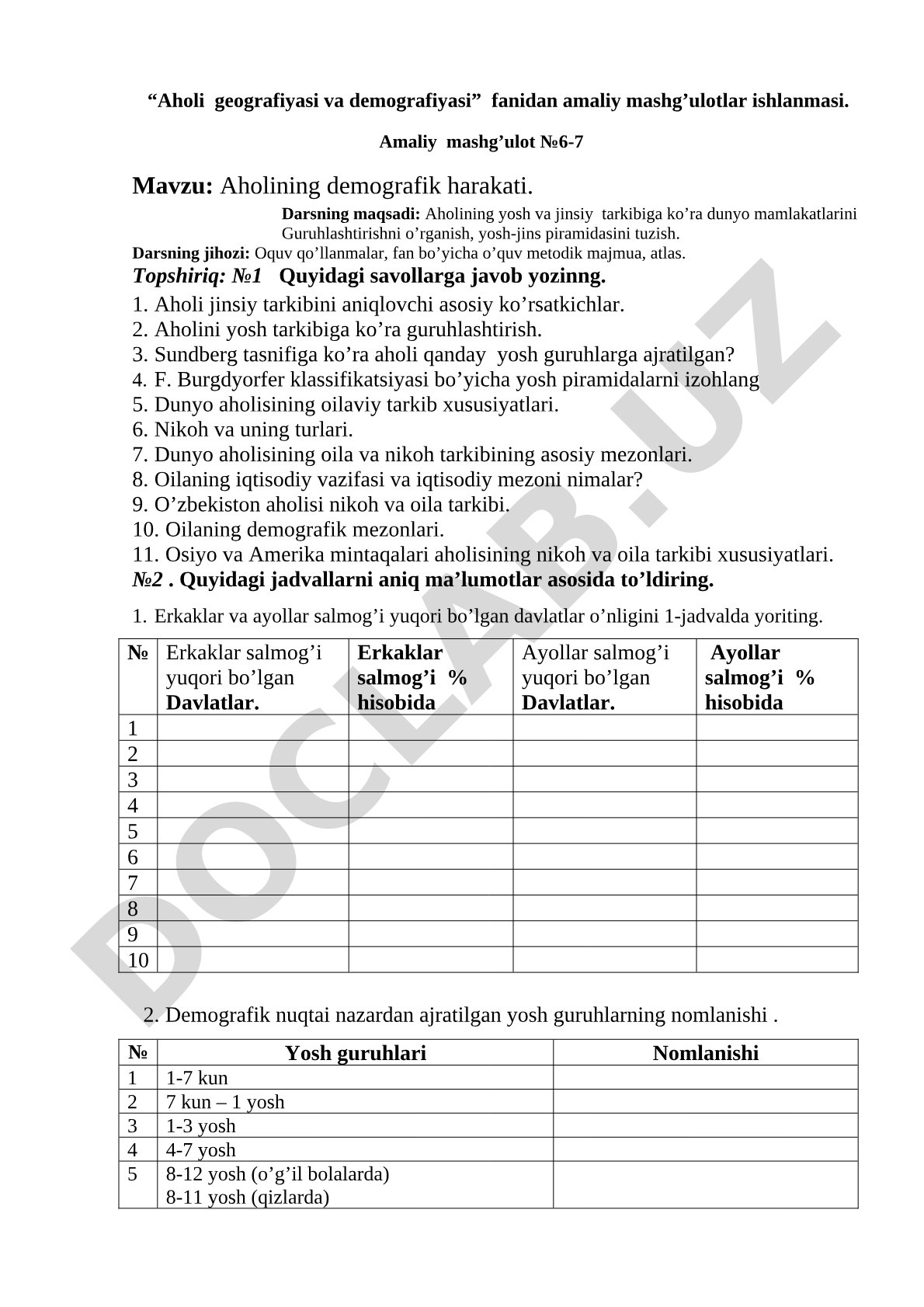 Aholining demografik harakati
