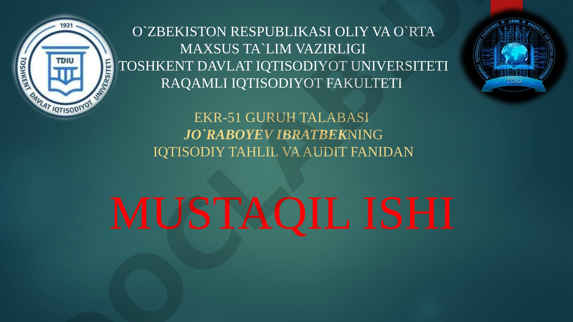 Tashqi tahlil va uning ahamiyati