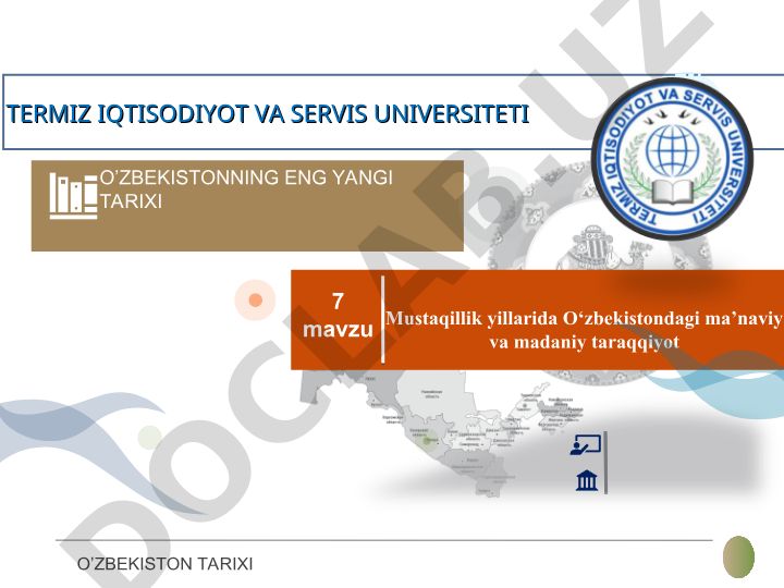 O'zbekistonning eng yangi tarixi: Mustaqillik yillarida ma'naviy va madaniy taraqqiyot