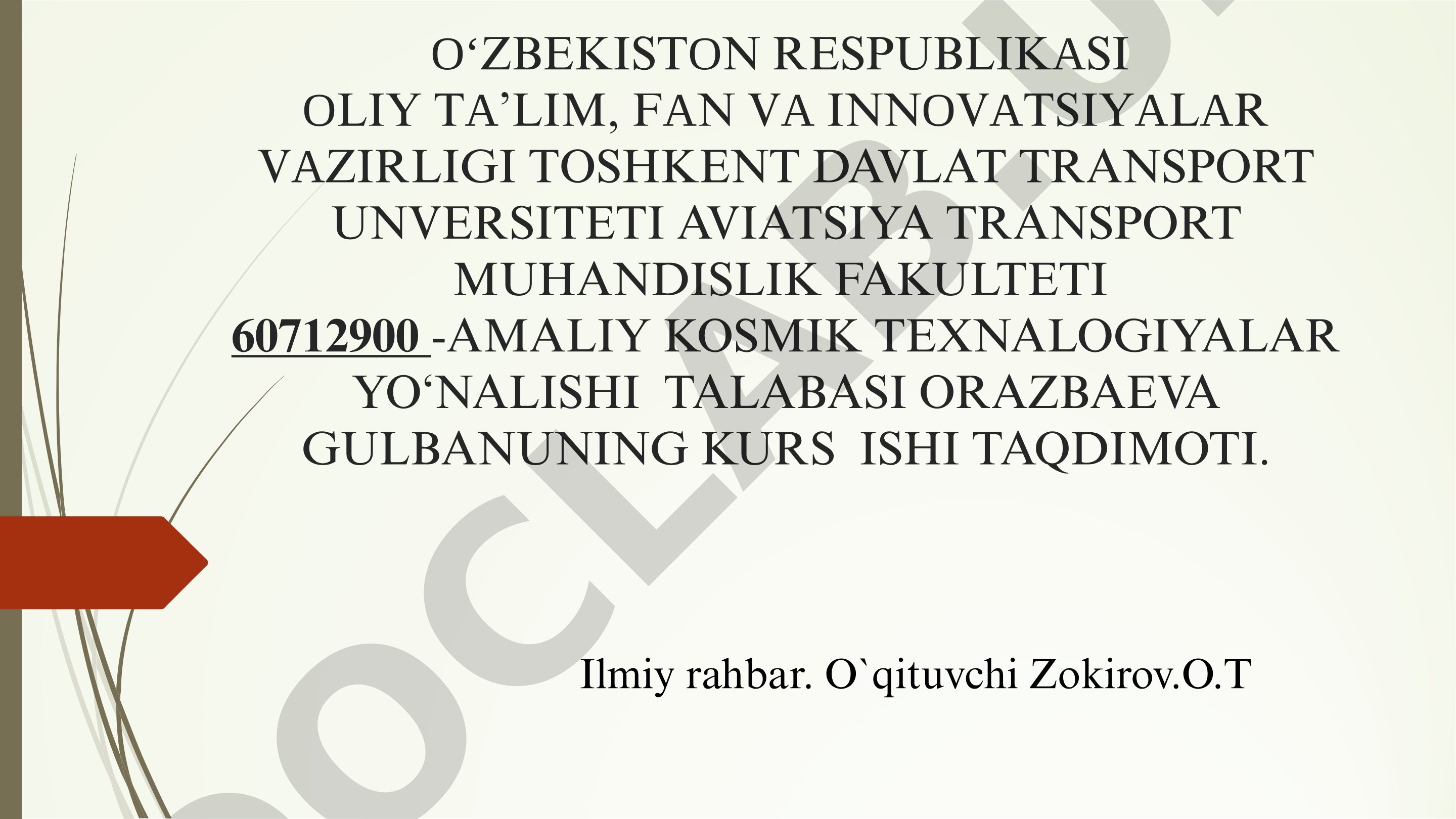 Avtomatik kosmik apparatlar yordamida kosmik tadqiqotlar olib borish