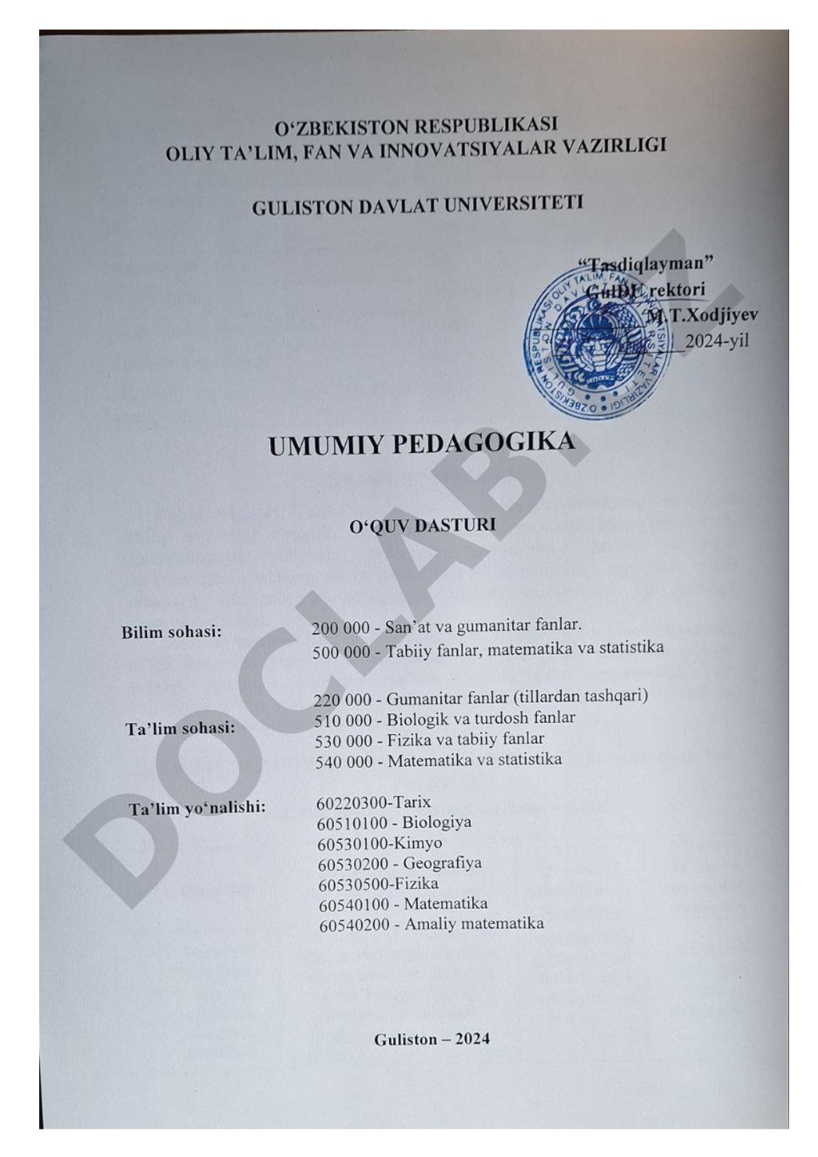 Umumiy pedagogika