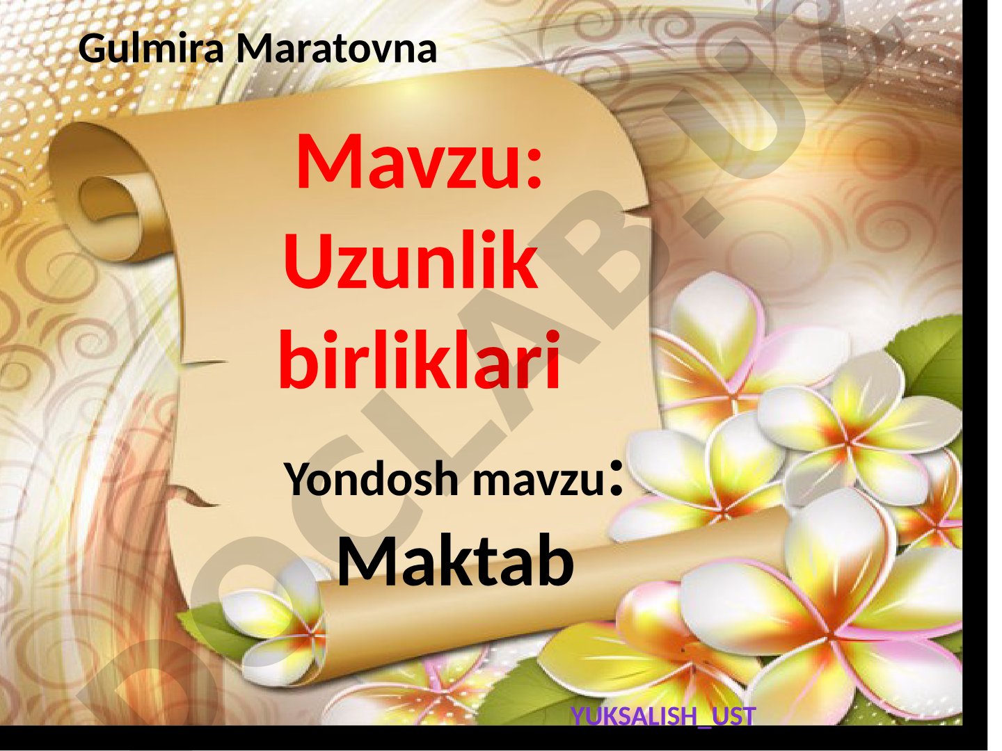 Uzunlik birliklari