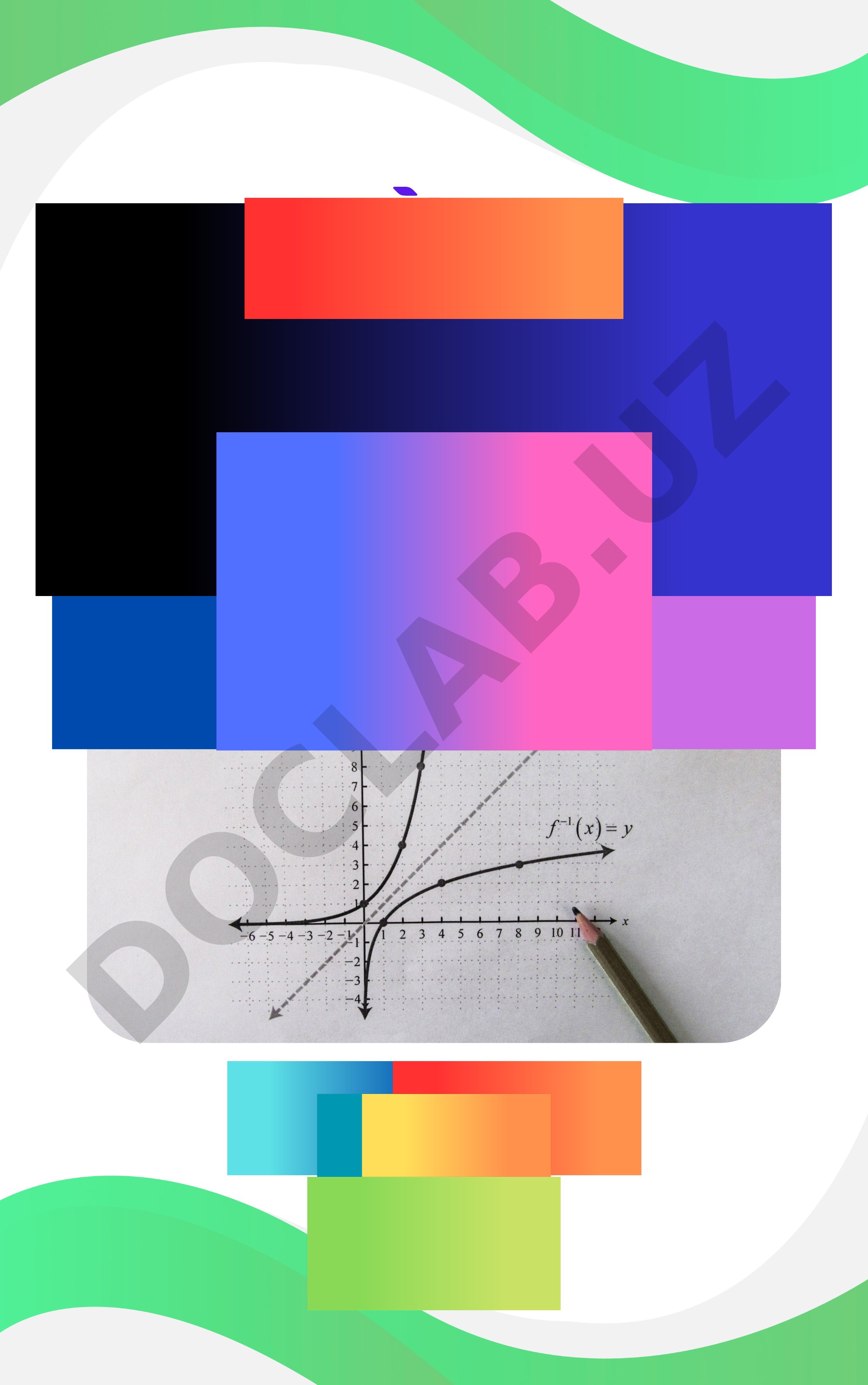 Matematikadan maxsus testlar to'plami 1-qism