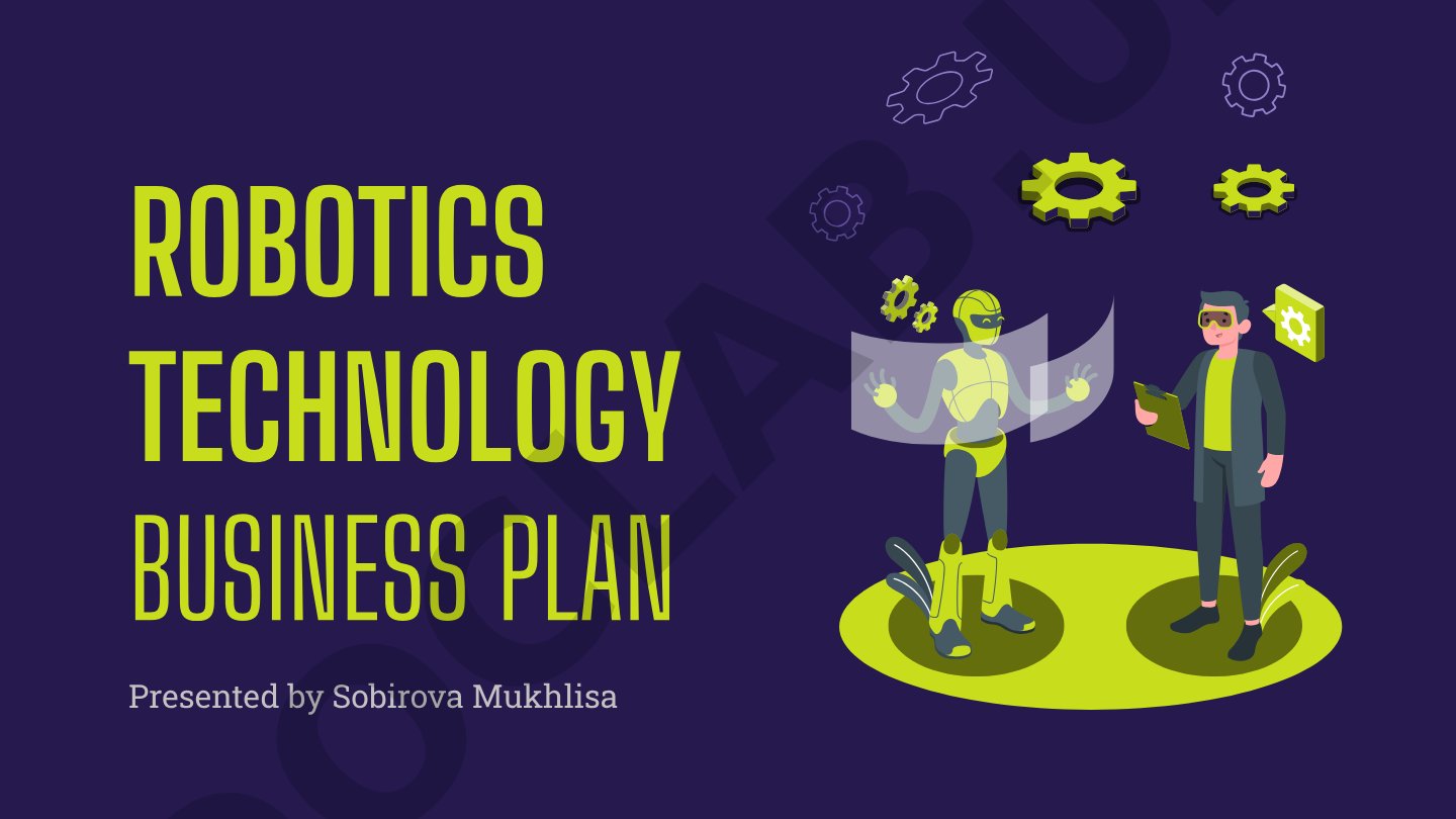Robotics technology business plan