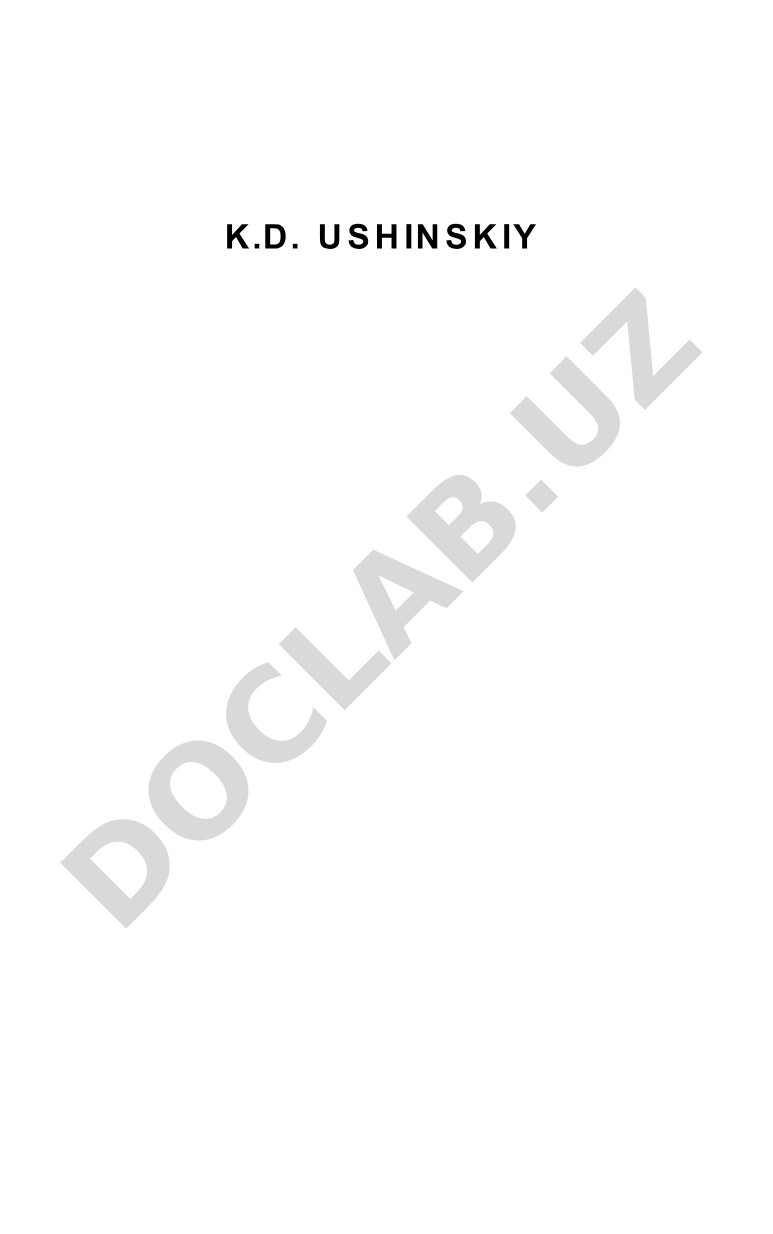 K.D. Ushinskiy Begona tuxum: adabiy ertak