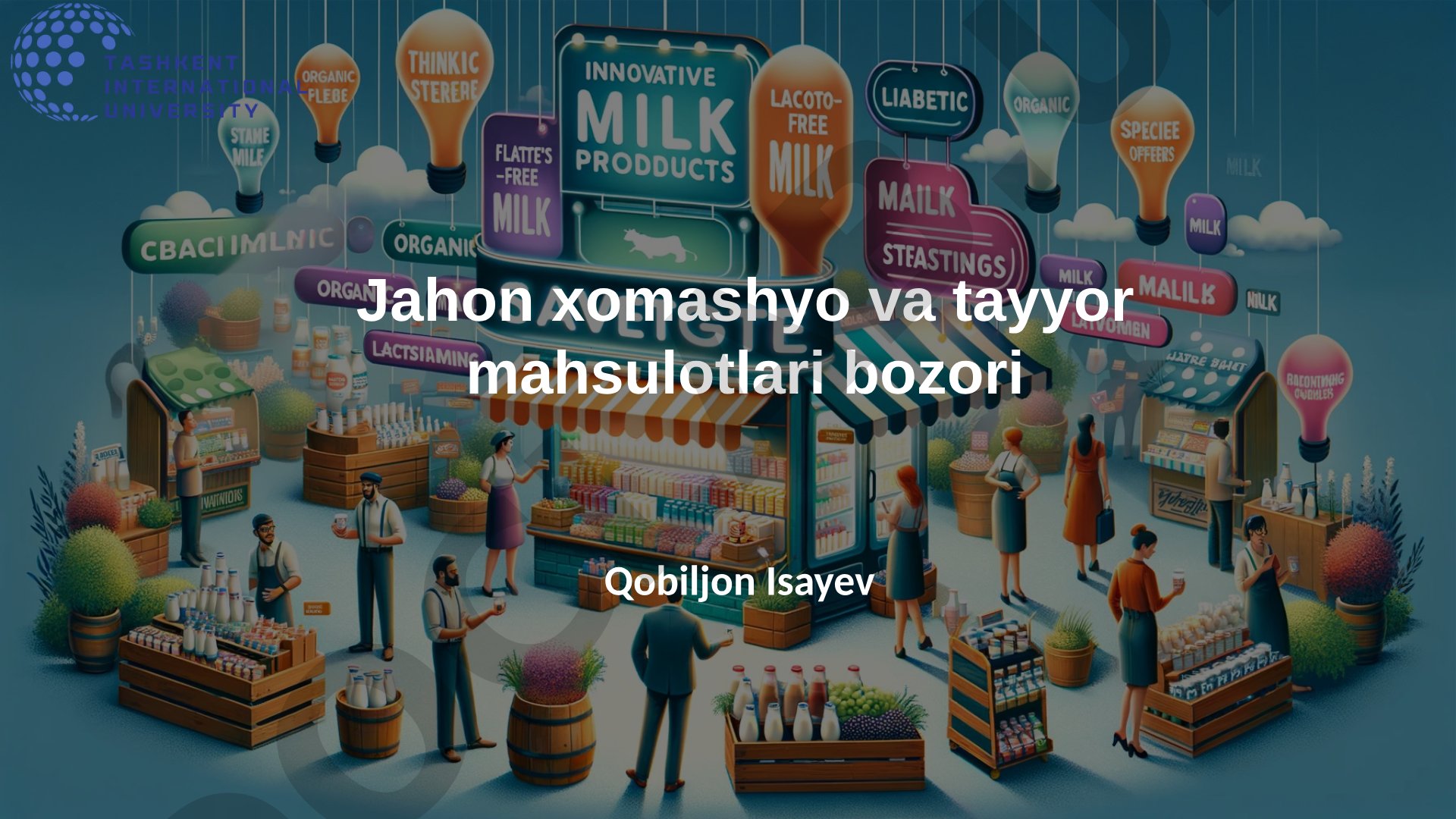 Jahon xomashyo va tayyor mahsulotlari bozori