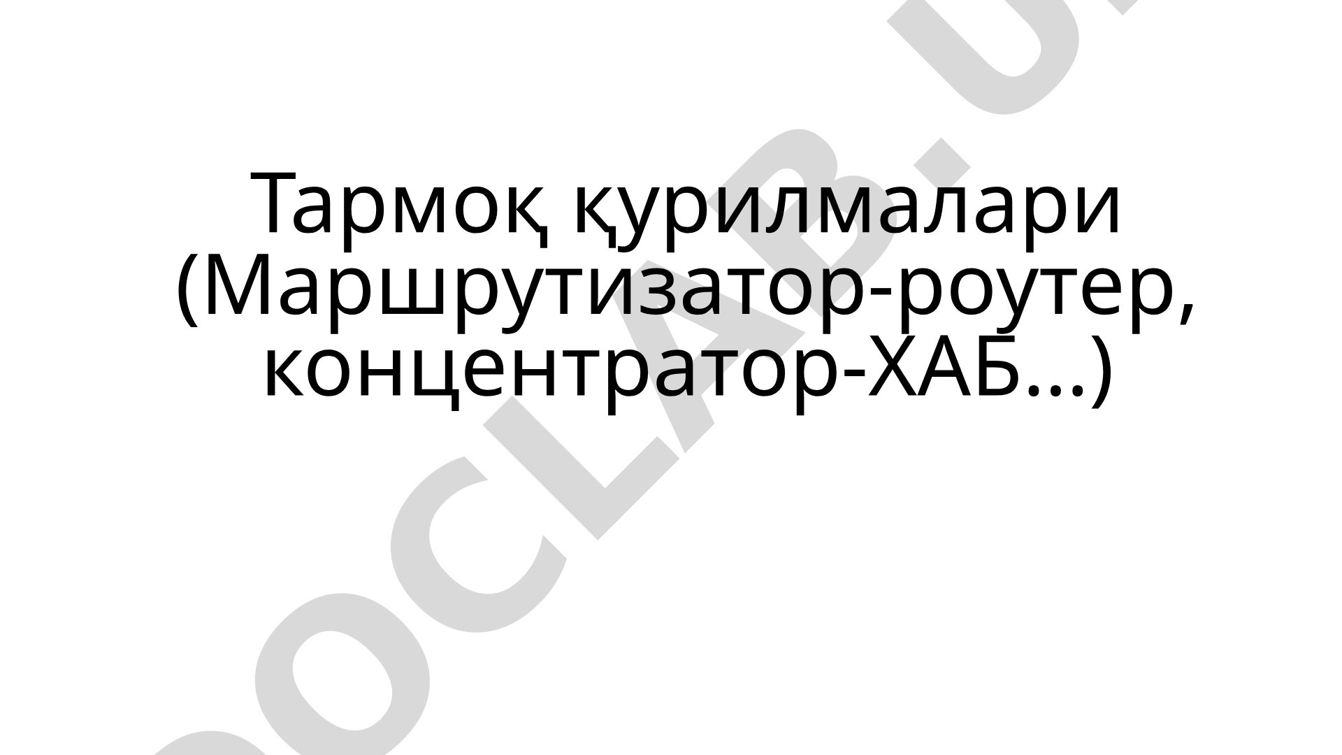 Xab (tarmoq konsentratori) ishlash prinsipi