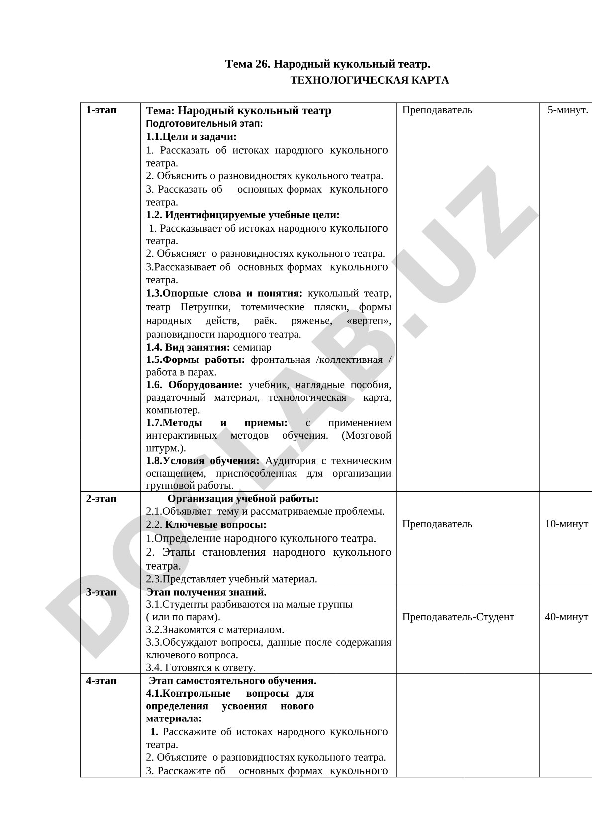Народный кукольный театр