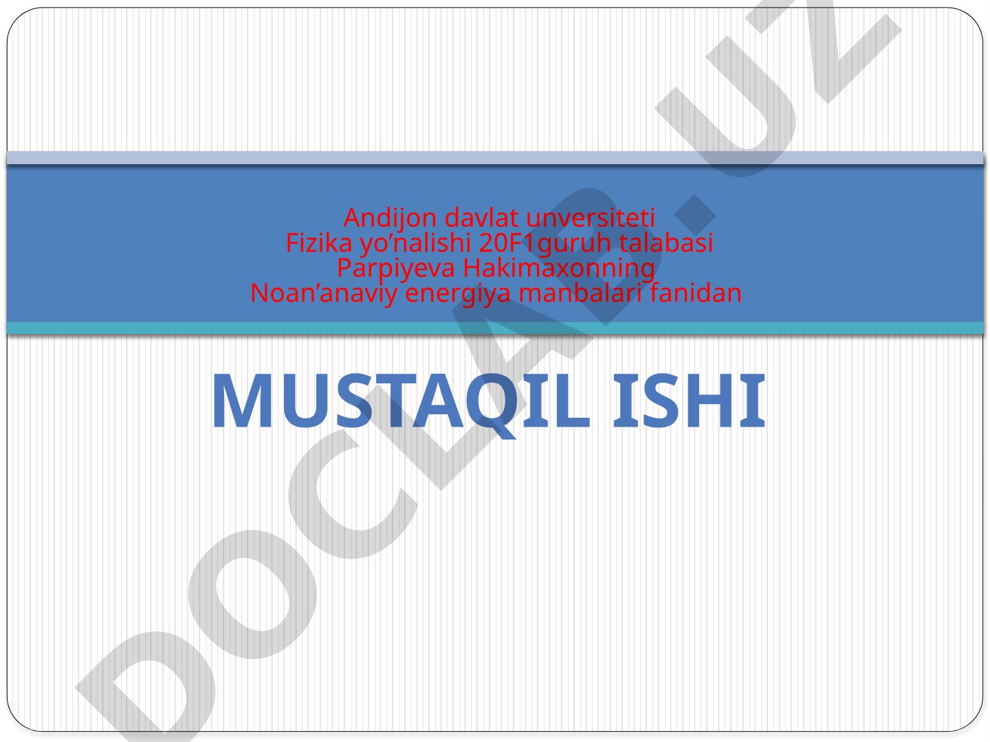 Shamol elektr stansiyalari tarixi, ishlash prinsipi va qo'llanilishi haqida