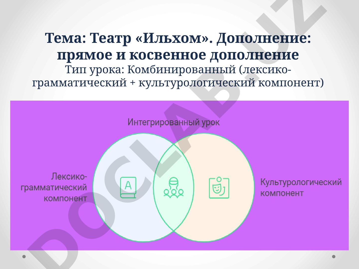 Театр «Ильхом». Дополнение: прямое и косвенное дополнение