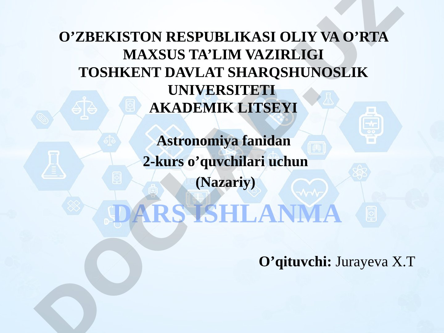 Yer rusumidagi planetalar. Merkuriy va Venera. Gigant planetalar, ularning yo'ldoshlari va halqalari