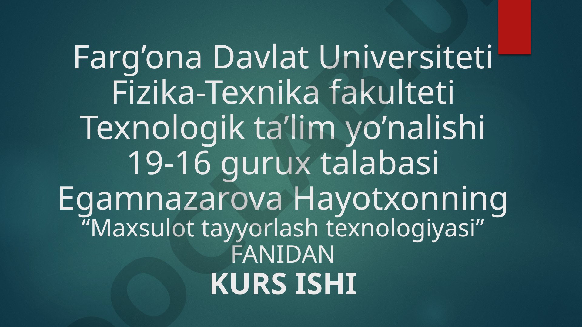 Yangi kiyim modellarini ishlab chiqarish texnologiyasi