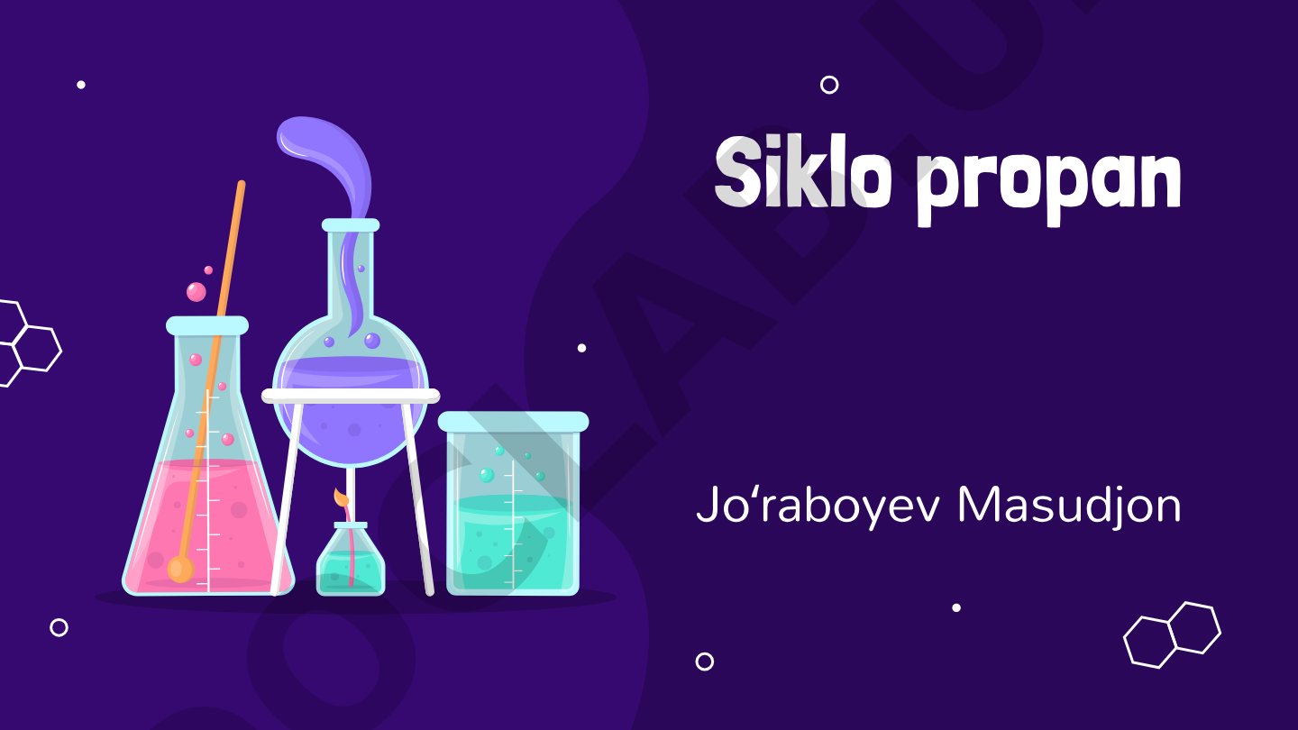 Siklo propanning kimyoviy xususiyatlari